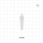 Female Luer Lock, Tubing Port, Clear - 0.275 inch - 0.421 inch OD (6.99 mm - 10.69 mm) - 11519