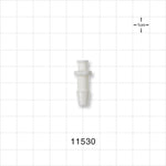 Female Luer Lock, Barbed, White - Fits 1/4 inch ID Tubing (0.25 inch, 6.35 mm) - 11530