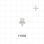 Female Luer Lock, Barbed, Natural - Fits 1/16 inch ID Tubing (0.063 inch, 1.59 mm) - 11532