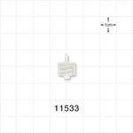 Male Luer Lock, Barbed, Natural - Fits 1/16 inch ID Tubing (0.063 inch, 1.59 mm) - 11533