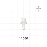 Female Luer Lock, Barbed, Natural - Fits 1/8 inch ID Tubing (0.125 inch, 3.18 mm) - 11536