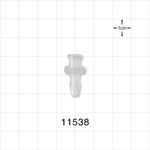 Female Luer Lock, Barbed, Natural - Fits 5/32 inch ID Tubing (0.156 inch, 3.97 mm) - 11538