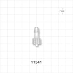Male Luer Lock, Barbed, Natural - Fits 3/16 inch ID Tubing (0.188 inch, 4.76 mm) - 11541