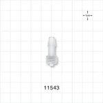 Male Luer Lock, Barbed, Natural - Fits 1/4 inch ID Tubing (0.25 inch, 6.35 mm) - 11543