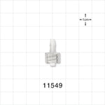 Male Luer Lock, Barbed, Clear - Fits 1/8 inch ID Tubing (0.125 inch, 3.18 mm) - 11549