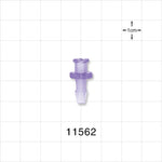 Female Luer Lock, Barbed, Clear - Fits 5/32 inch ID Tubing (0.156 inch, 3.97 mm) - 11562