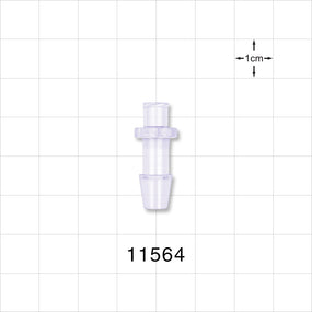 Female Luer Lock, Barbed, Clear - Fits 3/16 inch ID Tubing (0.188 inch, 4.76 mm) - 11564