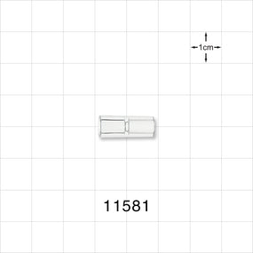 Straight Connector, Tubing Port, Clear - 0.148 - 0.154 inch ID/0.27 inch OD x 0.148 - 0.154 inch ID/0.248 inch OD (3.76 mm - 3.91 mm/6.86 mm x 3.76 mm - 3.91 mm/6.3 mm) - 11581