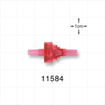 Duckbill Check Valve - 0.13 inch OD (3.3 mm); 0.112 psi CP - 11584