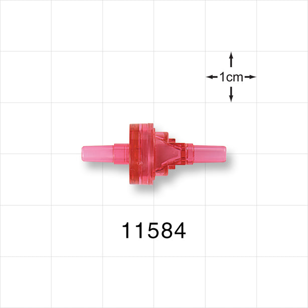 Duckbill Check Valve - 0.13 inch OD (3.3 mm); 0.112 psi CP - 11584