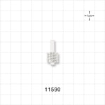 Male Luer Lock, Tubing Port, Clear - 0.115 inch ID (2.92 mm) - 11590