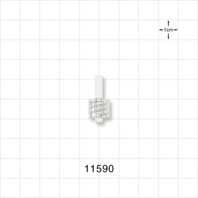 Male Luer Lock, Tubing Port, Clear - 0.115 inch ID (2.92 mm) - 11590