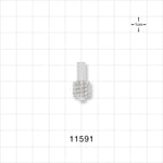 Male Luer Lock, Tubing Port, Clear - 0.149 inch ID (3.78 mm) - 11591