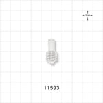 Male Luer Lock, Tubing Port, Clear - 0.178 inch ID (4.52 mm) - 11593