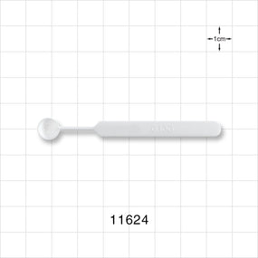 Mini Sampling Spoon, 25/Pack - 0.1 gram, 0.0034 oz., 0.1 ml; 2.8 inch (72 mm) - 11624