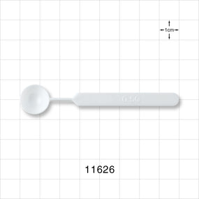 Mini Sampling Spoon, 25/Pack - 0.5 gram, 0.017 oz., 0.5 ml, 2.95 inch (75 mm) - 11626