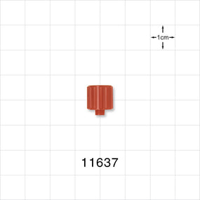 Male Luer Cap, Vented, Red -  - 11637