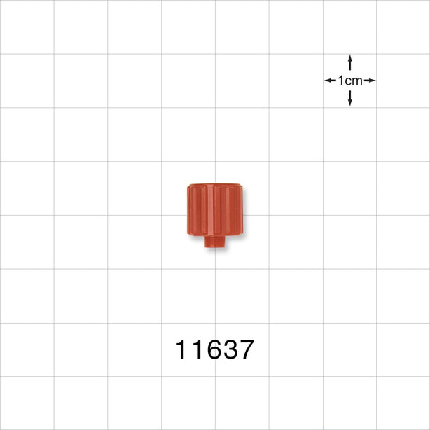Male Luer Cap, Vented, Red -  - 11637
