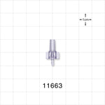 Male Luer Slip, Barbed, Clear - Fits 1/16 inch ID Tubing (0.063 inch, 1.59 mm) - 11663