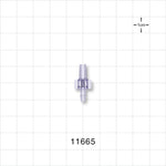 Male Luer Slip, Barbed, Clear - Fits 3/32 inch ID Tubing (0.094 inch, 2.38 mm) - 11665