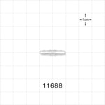 Straight Connector, Barbed, Clear - Fits 3/32 inch ID Tubing (0.094 inch, 2.38 mm) - 11688