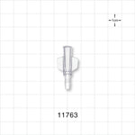 Female Luer Lock, Barbed, Clear - Fits 1/8 inch ID Tubing (0.125 inch, 3.18 mm) - 11763