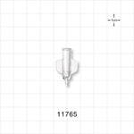 Female Luer Lock, Barbed, Clear - Fits 1/16 inch ID Tubing (0.063 inch, 1.59 mm) - 11765