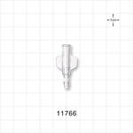 Female Luer Lock, Barbed, Clear - Fits 1/8 inch ID Tubing (0.125 inch, 3.18 mm) - 11766