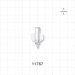 Female Luer Lock, Barbed, Clear - Fits 1/16 inch ID Tubing (0.063 inch, 1.59 mm) - 11767