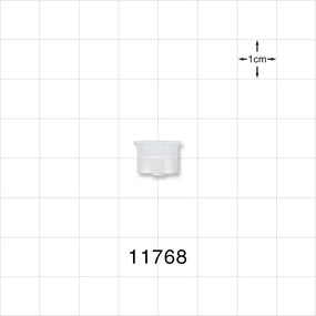 Push-On Male Luer Cap, Vented, Natural -  - 11768