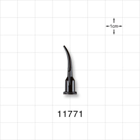 Fine Curved Dispensing Tip, Female Luer Lock, Black -  - 11771