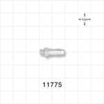 Threaded  Connector, Barbed, Natural - Fits 5/32 inch ID Tubing (0.156 inch, 3.97 mm) x 10-32 UNF - 11775