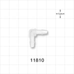 Elbow Connector, Barbed, Natural - Fits 5/32 inch ID Tubing (0.156 inch, 3.97 mm) - 11810