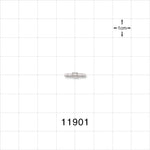 Straight Connector, Barbed, Natural - Fits 1/16 inch Tubing (0.063 inch, 1.59 mm) - 11901