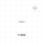 Straight Connector, Barbed, Natural - Fits 1/16 inch Tubing (0.063 inch, 1.59 mm) - 11902