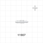 Straight Connector, Reducer, Barbed, Natural - Fits 1/8 inch x 3/32 inch ID Tubing (0.125 inch x 0.094 inch, 3.2 mm x 2.38 mm) - 11907