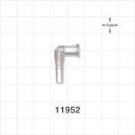 Elbow Connector, Female Luer Lock, Male Luer Slip, Clear -  - 11952