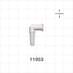 Elbow Connector, Female Luer Lock, Male Luer Slip, White -  - 11953