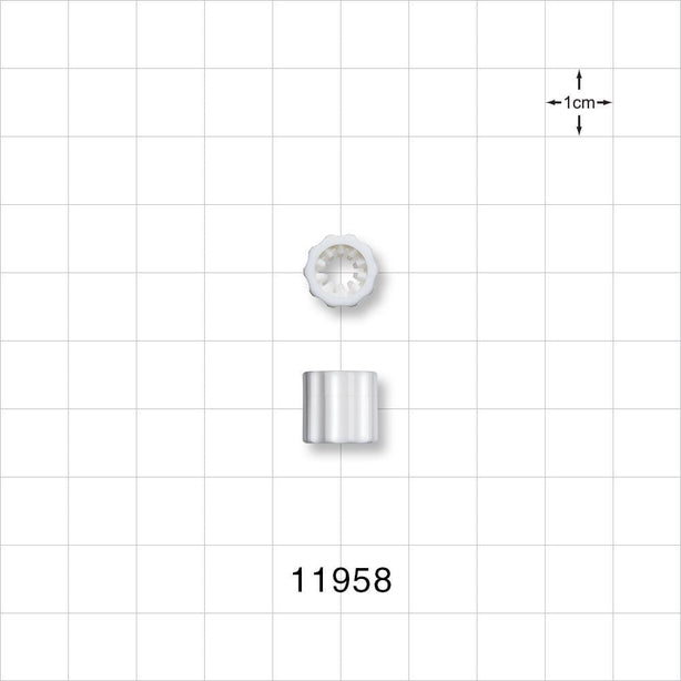 Luer Lock Ring, White -  - 11958