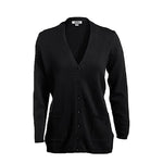 EDWARDS GARMENT CO Long Sweaters 119 010 Women's V-Neck Cardigan, Black, Size L - 1 Each