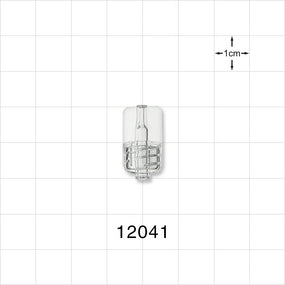 Male Luer Lock, Tubing Port, Clear - 0.058 inch ID (1.47 mm) - 12041