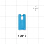 Open Jaw Slide Clamp, Blue - Fits 0.197 inch OD Tubing (5 mm) - 12043