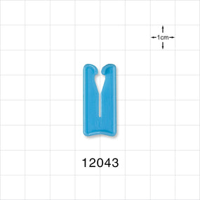 Open Jaw Slide Clamp, Blue - Fits 0.197 inch OD Tubing (5 mm) - 12043