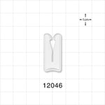 Open Jaw Slide Clamp, White - Fits 0.197 inch OD Tubing (5 mm) - 12046