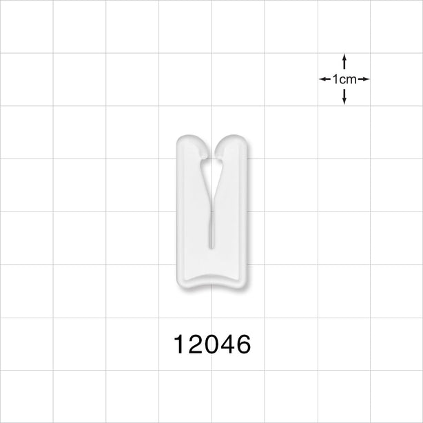 Open Jaw Slide Clamp, White - Fits 0.197 inch OD Tubing (5 mm) - 12046
