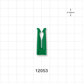 Open Jaw Slide Clamp, Green - Fits 0.197 inch OD Tubing (5 mm) - 12053