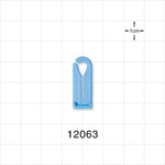 Open Jaw Slide Clamp, Blue - Fits 5/32 inch OD Tubing (0.156 inch, 3.97 mm) - 12063