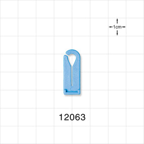Open Jaw Slide Clamp, Blue - Fits 5/32 inch OD Tubing (0.156 inch, 3.97 mm) - 12063