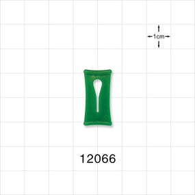Slide Clamp, Green - Fits 0.078 inch - 0.098 inch OD Tubing (1.98 mm - 2.5 mm) - 12066