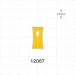 Slide Clamp, Yellow - Fits 0.078 inch - 0.098 inch OD Tubing (1.98 mm - 2.5 mm) - 12067